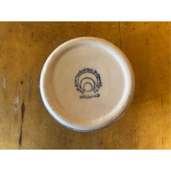 Delft Blue Tea Light Candle Holder Windmill Hearts Hand Painted Dutch Votive Hol - Picture 6 of 7